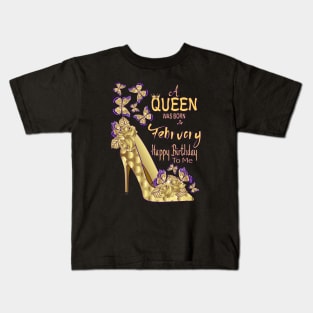 A Queen Was born In February Kids T-Shirt